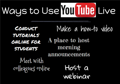 ways to use youtube live 